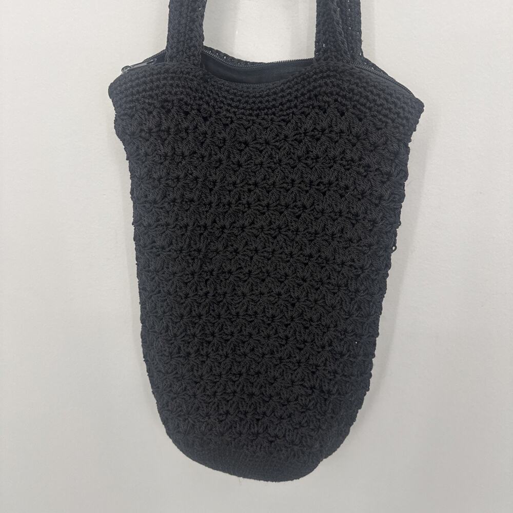 The Black Crochet Shoulder Bag Small Pre Owned